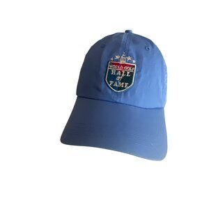World Golf Hall Of Fame Blue Baseball Cap Adjustable Strap Classic Style